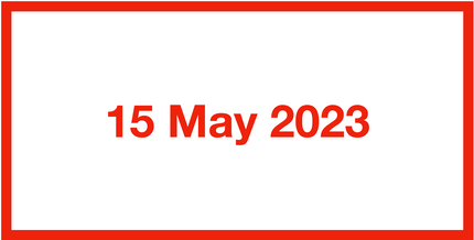 15 May 2023