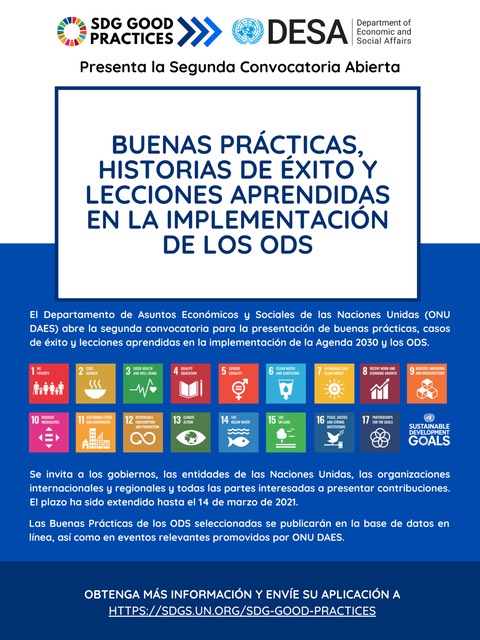 Spanish flyer SDG Good Practices